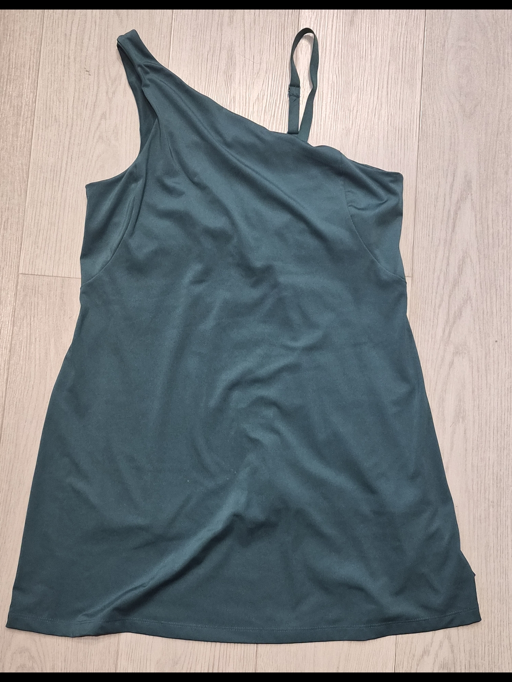 Avia Teal Green One-Shoulder Athletic Dress